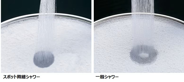 スポット微細シャワー